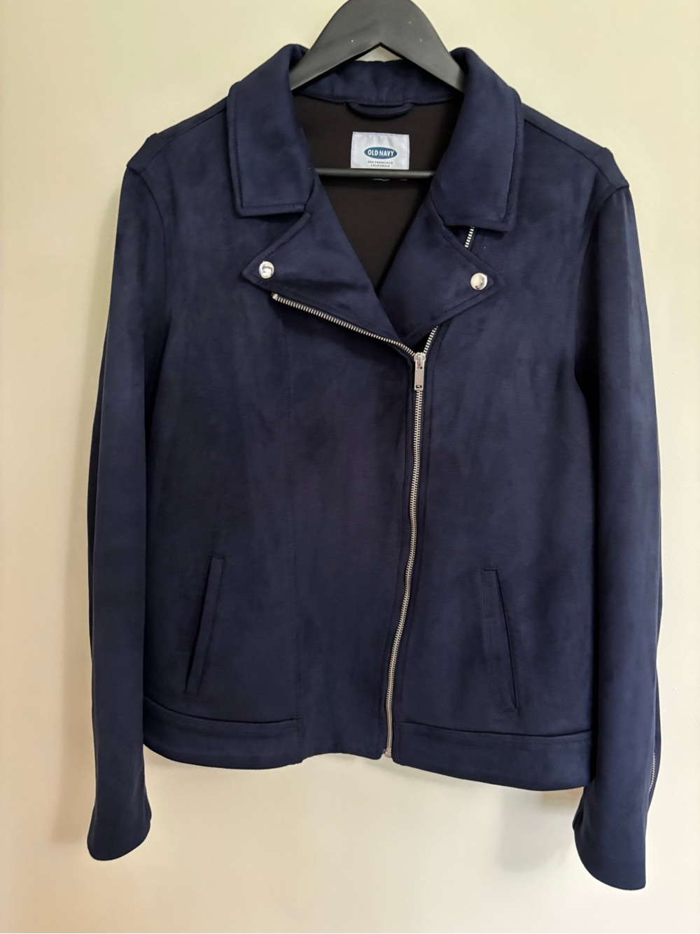 Faux Suede Moto Jacket - Unknown size
